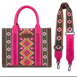 Hot Pink Small Wrangler Tote Bag